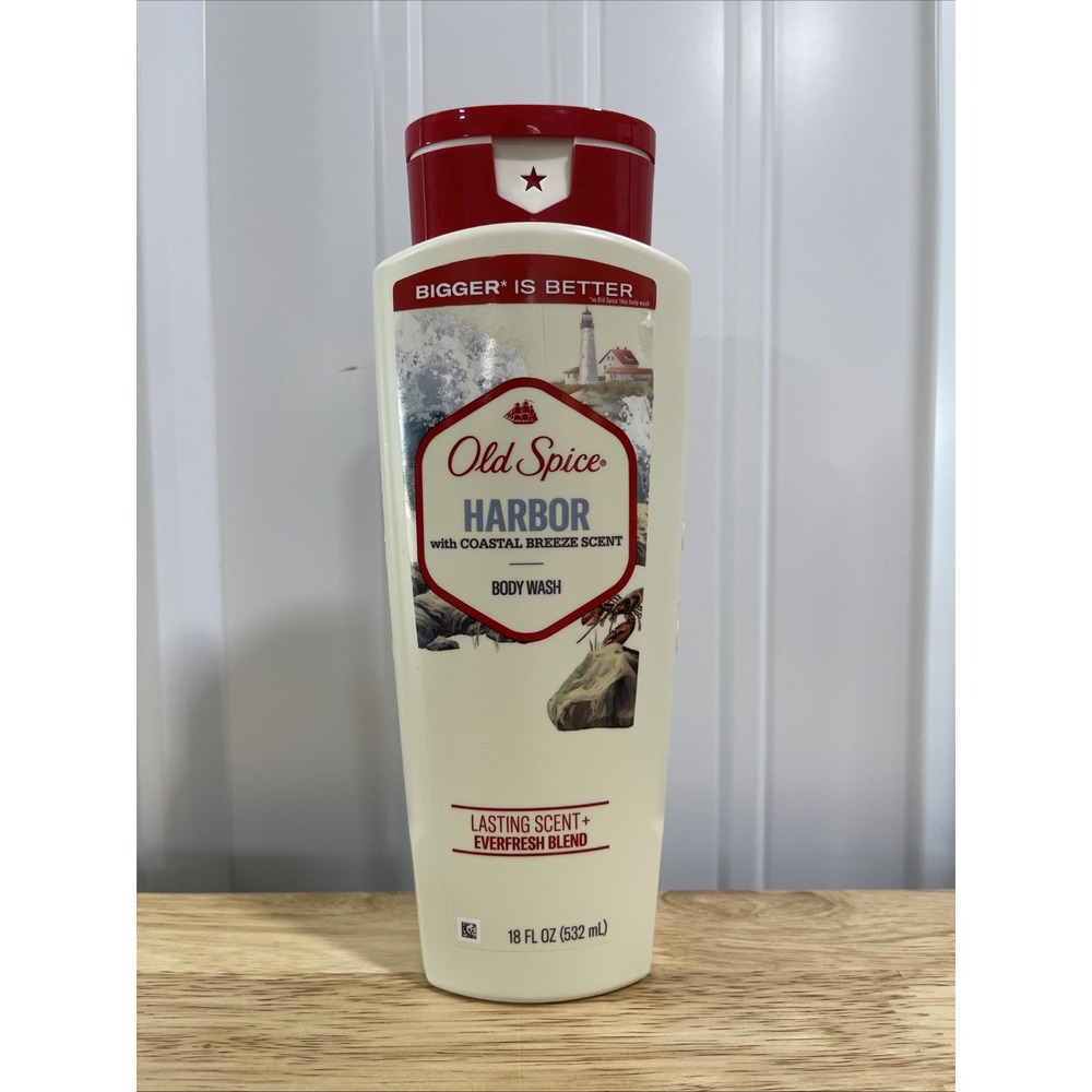Old Spice Body Wash HARBOR with Coastal Breeze Scent 18 FL OZ Shower Bath Soap